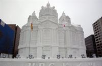 Dresdener Frauenekirche Sapporo Schneefestival